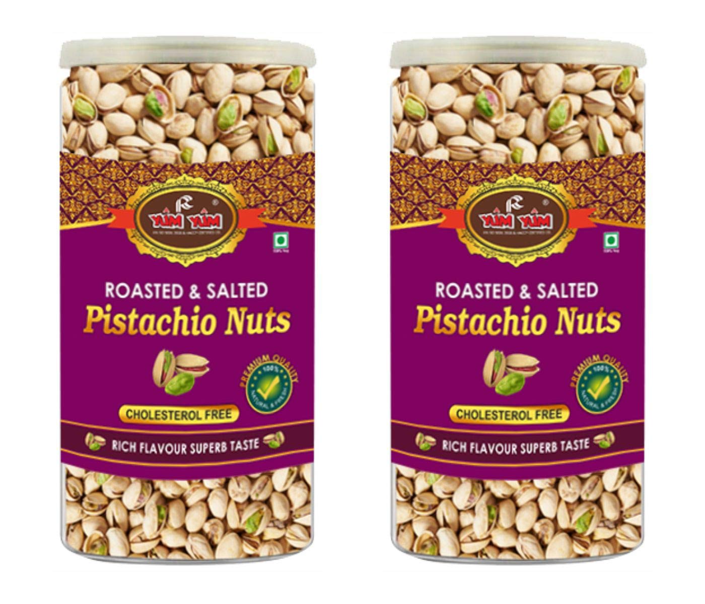 Pistachios Roasted & Salted, Pista, 1kg Jar, Rich In Protein, Phosphorus, & Dietary Fibre, Premium Nuts & Dry Fruits, Crunchy & Delicious Healthy Snack