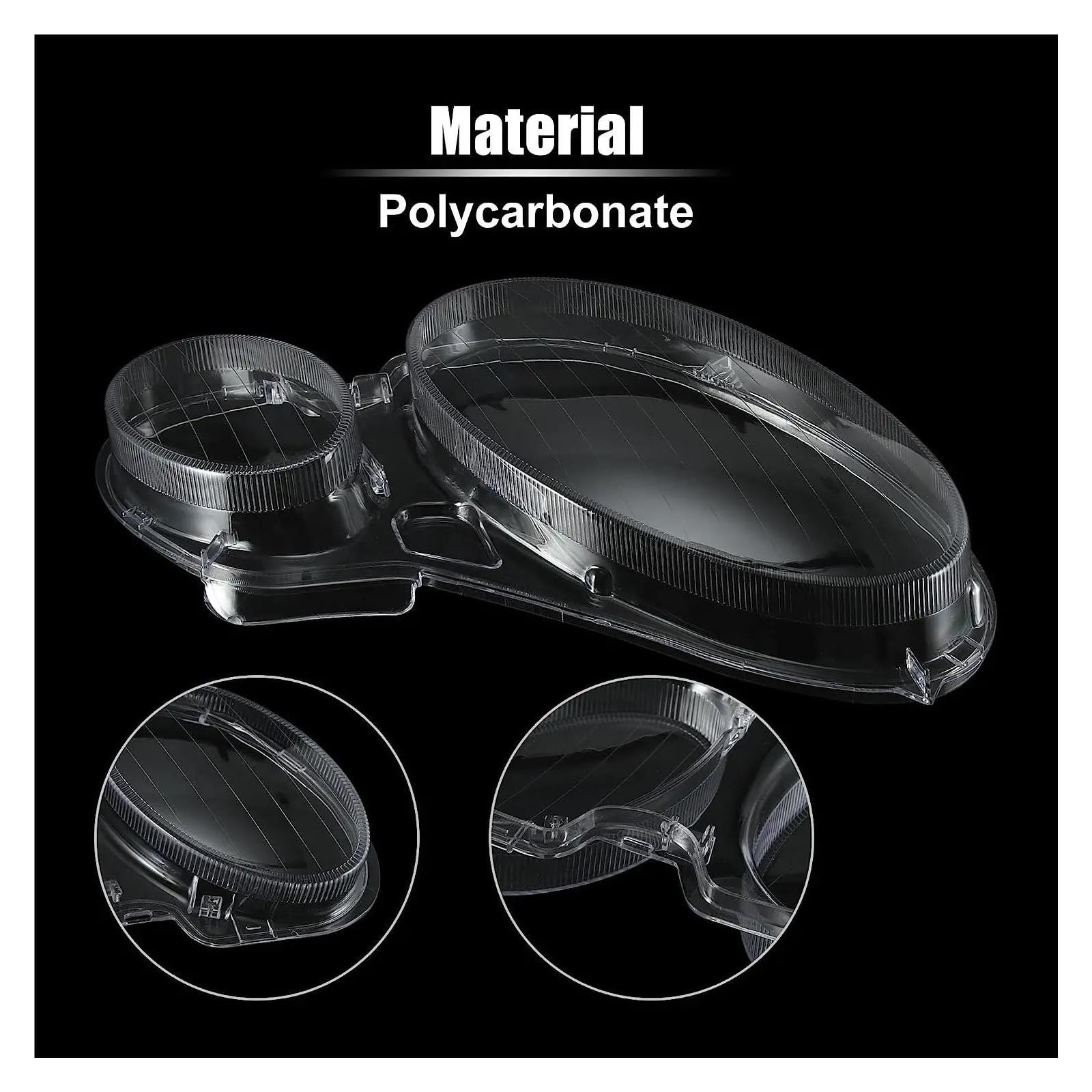 Copriobiettivo Coprilente Per Fari Anteriori Auto Per Mercedes Per Benz Classe E W211 E240 E200 E350 E280 E300 2002-2008 Paralume Trasparente Copri Faro Anteriore Auto(sinistra e destra)