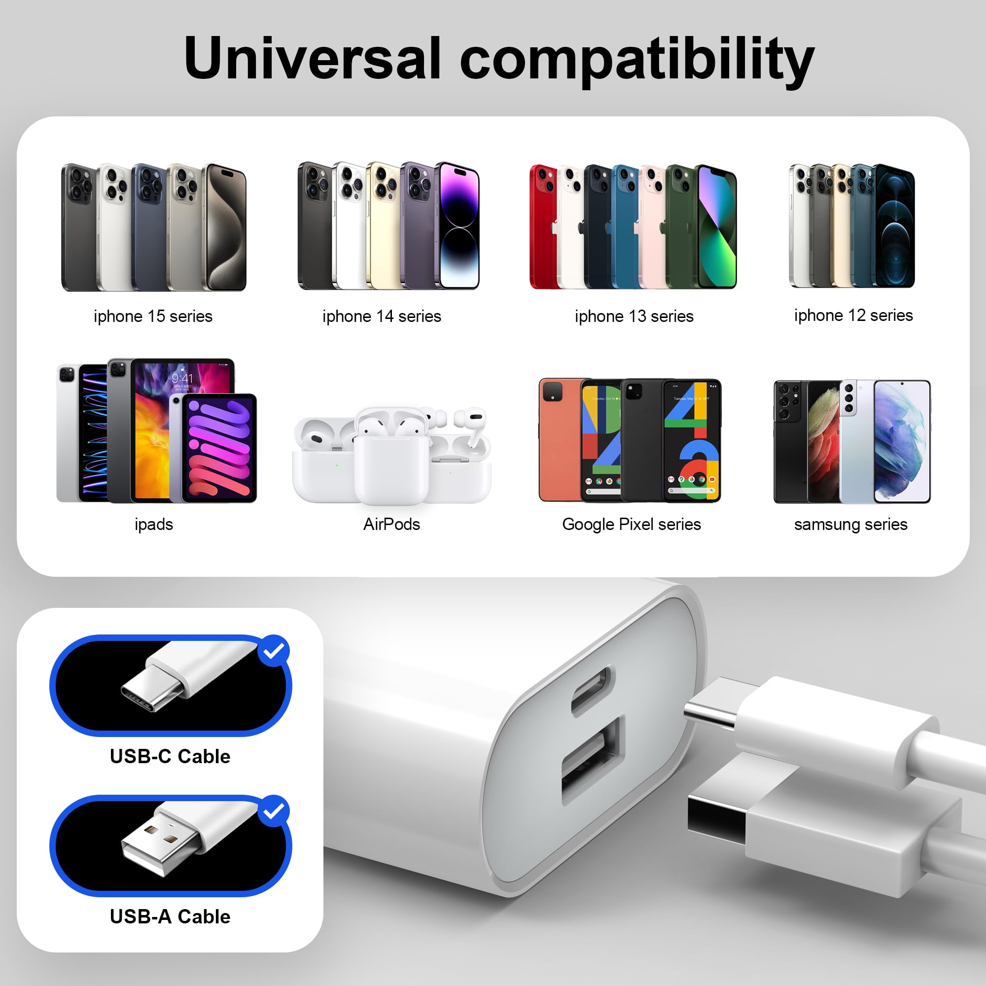 Caricabatterie USB-C 20W Per IPhone 15/16 - Con Cavo 2m, Ricarica Rapida PD - Foto 9