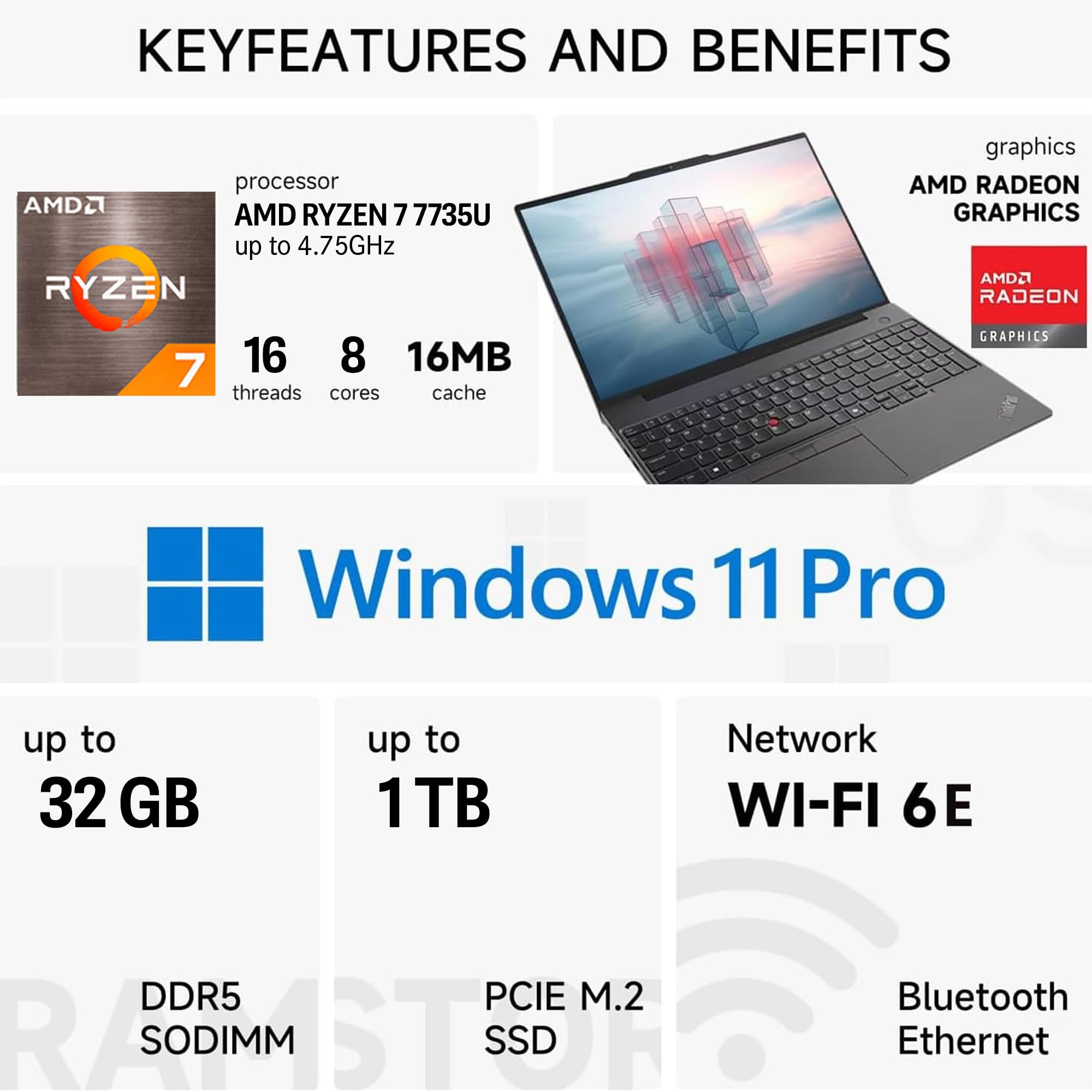 Amazon.co.jp: Lenovo ThinkPad E16 Gen 2、16インチ FHD+ タッチ