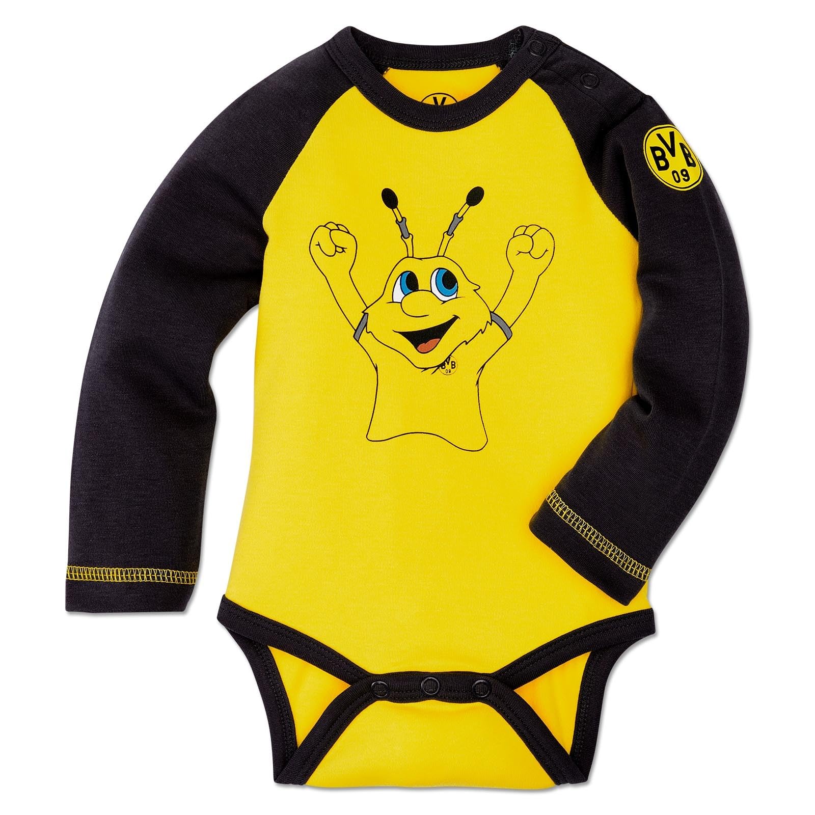 Dortmund Borussia Baby Geschenkbox 6-teilig Baby-Set Gr. 62/68 BVB 09 - Plus Aufkleber Wir lieben Fußball