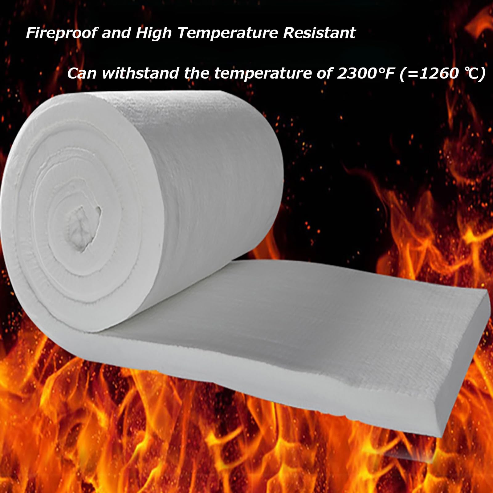 Couverture Isolante Fibre De Céramique Avec Feuille Aluminium - Ignifuge 10-40mm Haute Température