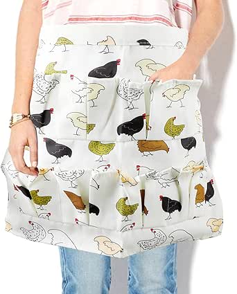 Chcken Egg Gatherng & Collectng Apron | 10 Deep Egg Pockets | Great - View #11