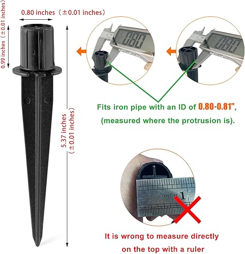 Miniatura 3 de Solar Light Replacement Metal Stakes 8pcs 0.80x 5.3