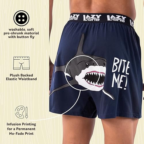Miniatura 5 de Lazy One - Bóxer novedoso con animales divertidos, ropa interior divertida, regalo de broma para hombre