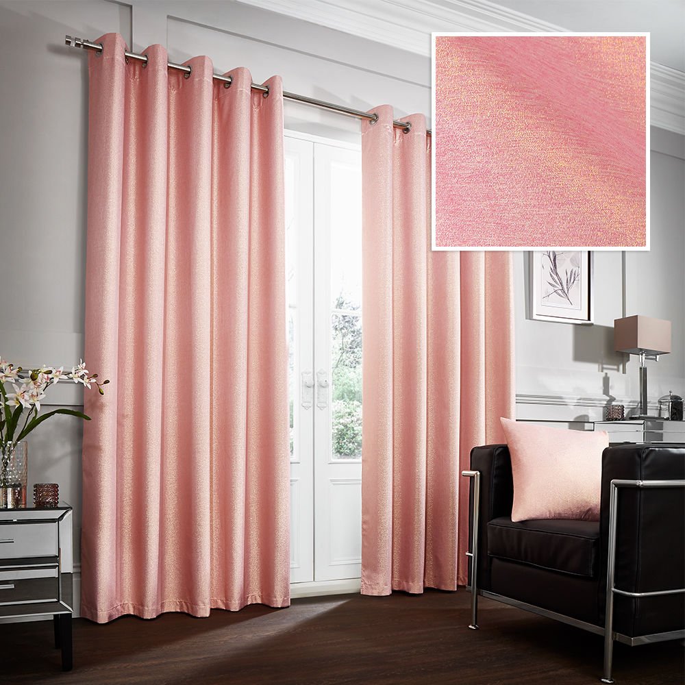 Pink Curtains 90 Drop Curtains & Drapes