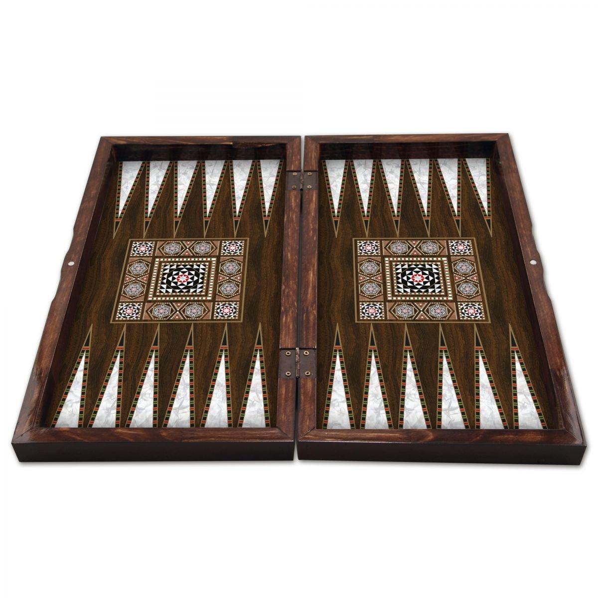 Staroyun 1020128 Backgammon-Spiel, massives Perlmutt, 25 x 48 x 7 cm