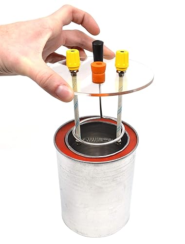 Miniatura 3 de EISCO Calorímetro eléctrico de doble pared premium de 8.5 fl oz con tapa transparente, agitador y bobina de calefacción de 5 vatios - Eisco Labs