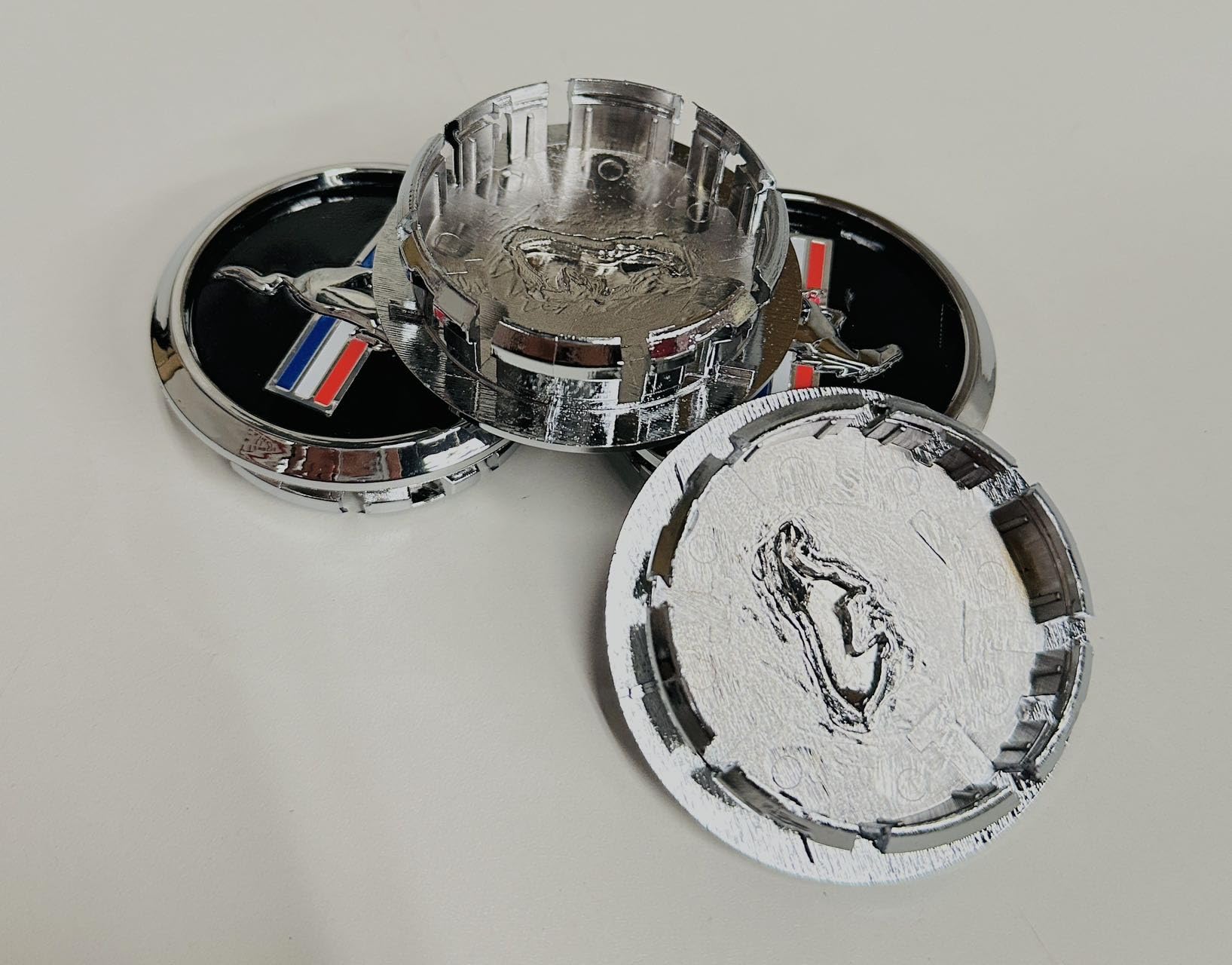 QAMNVCRTY 2.68 Chrome Wheel Hub Cap
