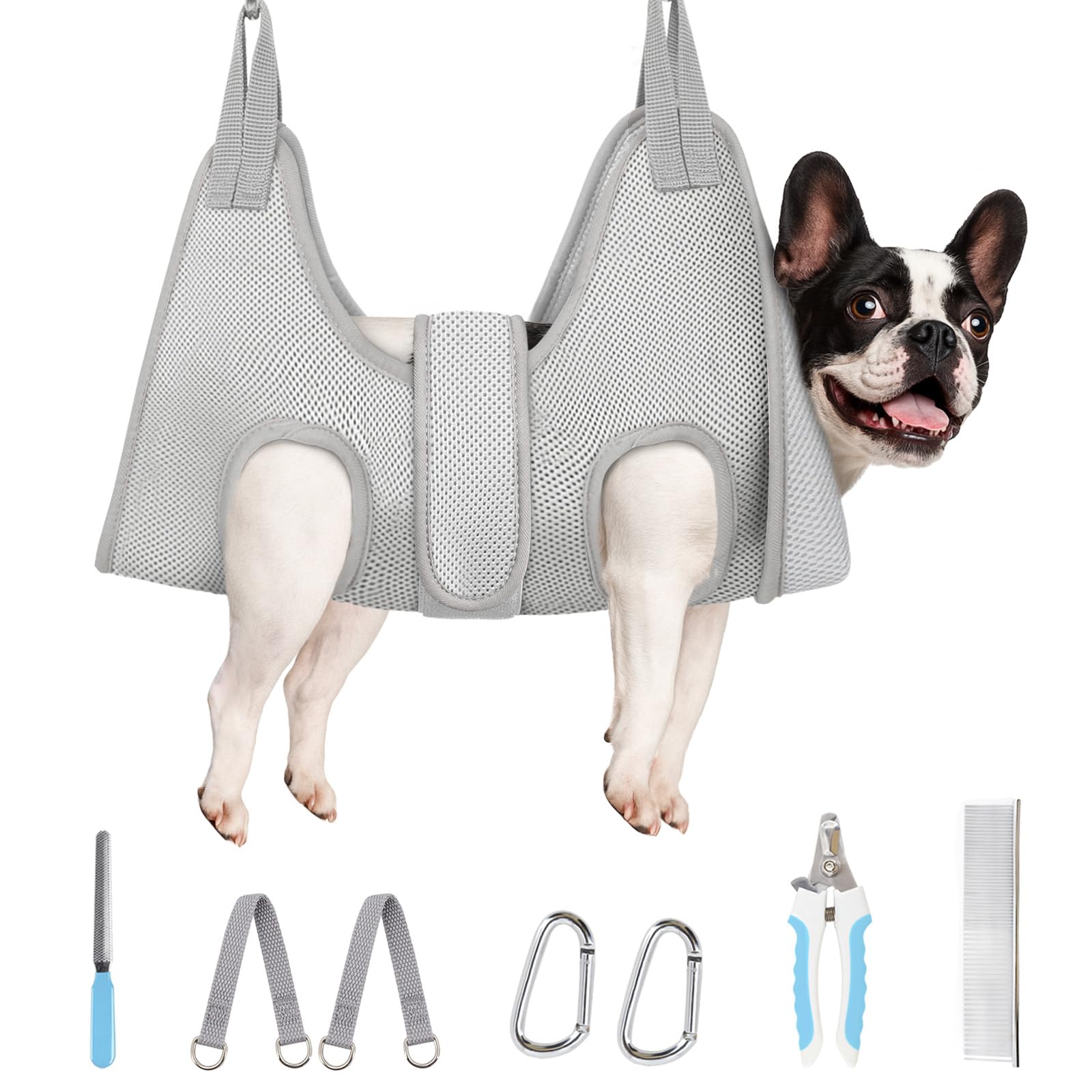 Supet Dog Grooming Hammock for Medium Dogs Dog Hanging Harness for Nail Trimming Doorframe Pet Holder Restraint for