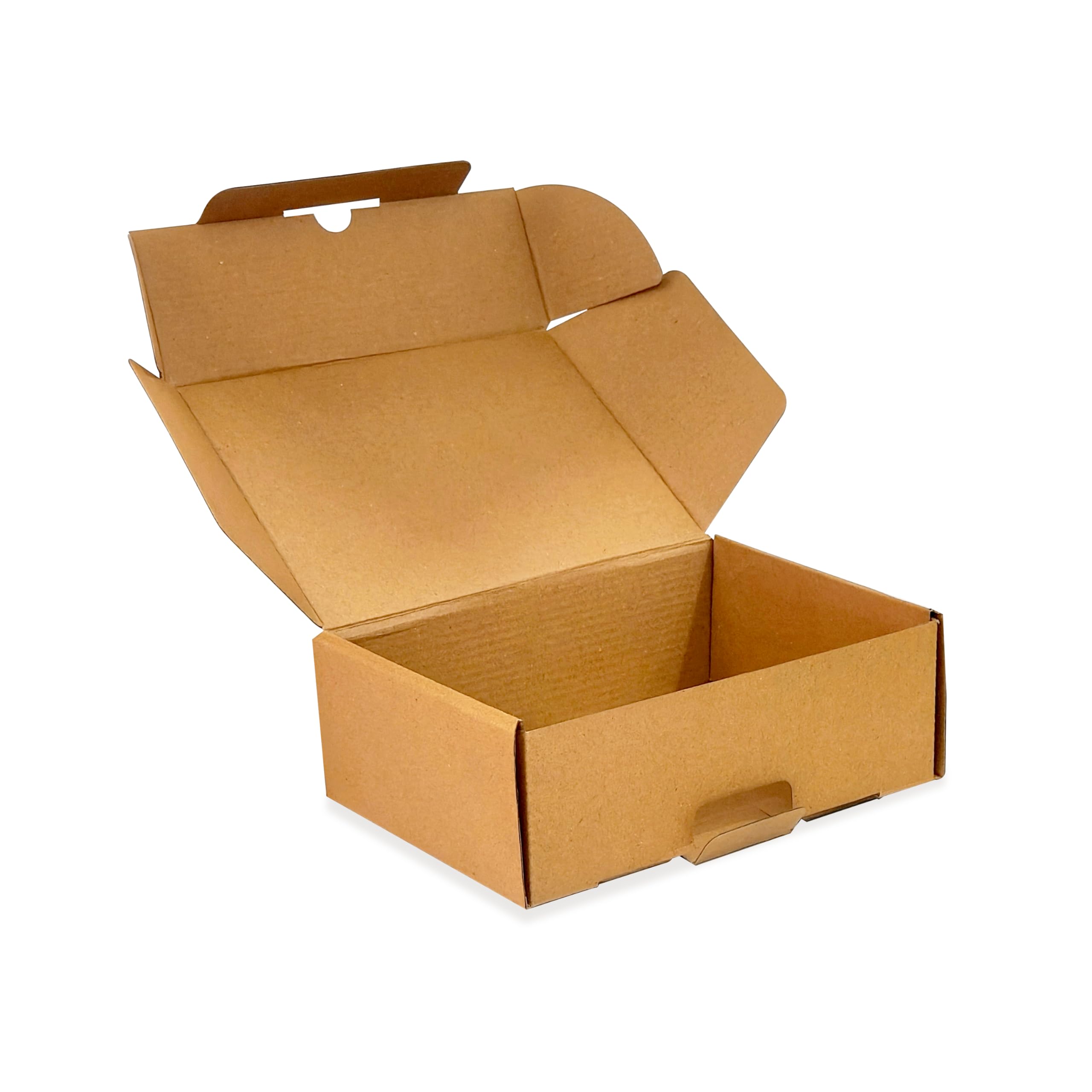 Corrugated Self Locking Mailer Box Pack of 5 | Kraft Shipping Cartons with Secure Closure | Foldable Brown Packaging Boxes for E-Commerce Courier Dispatch Storage Product Packing & Delivery-image-34