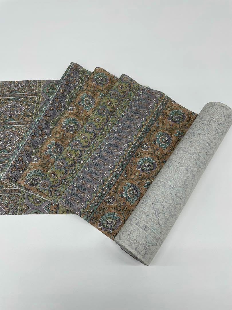 小紋 京友禅 更紗 全体柄 正絹 反物 小紋 京友禅 更紗 全体柄 正絹 反物 京 友禅 柄