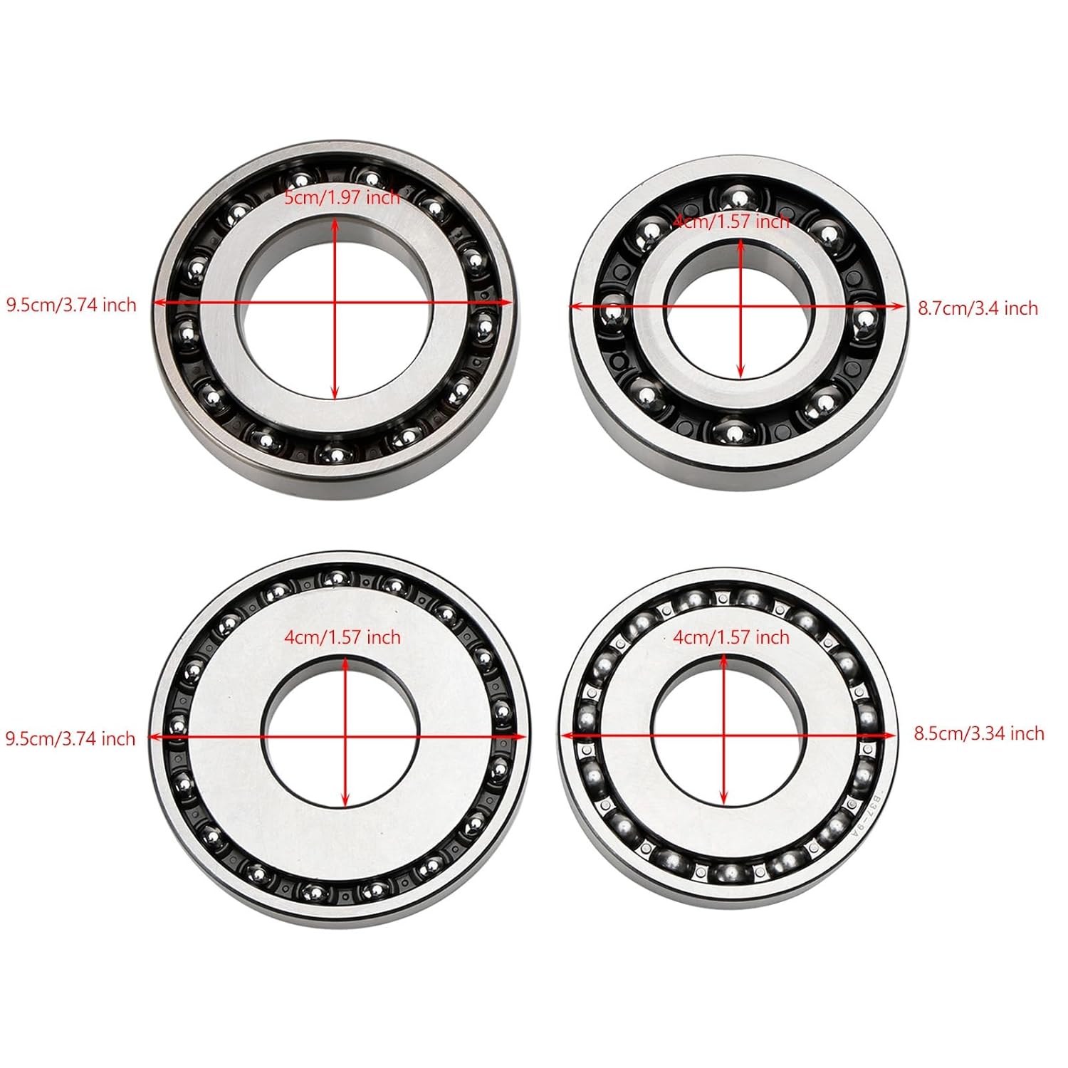 Topteng K114 CVT Automatic Transmission Pulley Bearing Kit 4PCS/Kit Is Suitable for Toyota, for Lexus