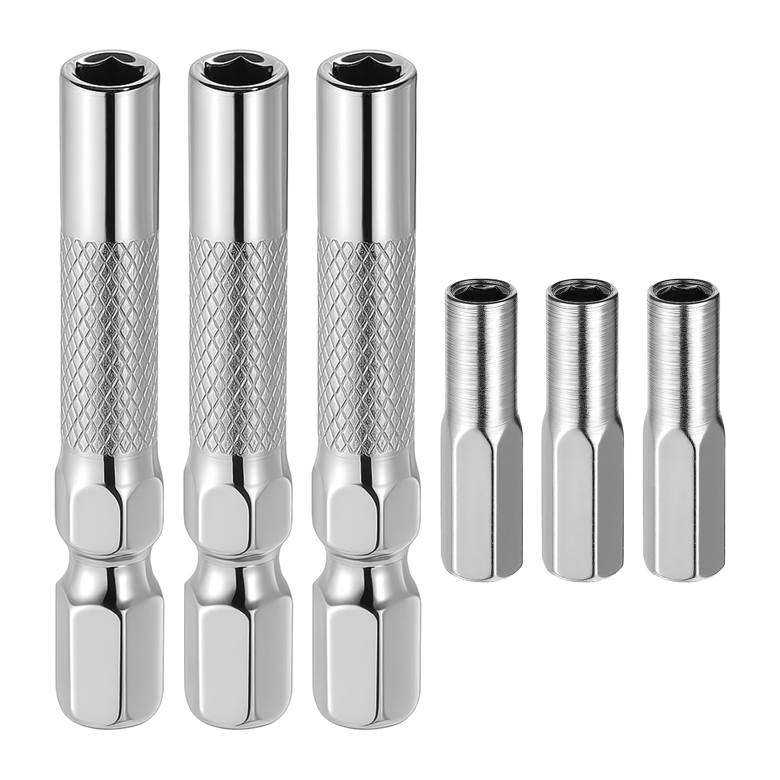 6PCS 1/4 to 4mm Bit Adapter, Hex Screw Driver Bit Adapter Magnetic, Micro Bits Drill Extension Socket Shank, Micro Bits Holder, 1/4 to 4mm Hex Adapters Magnetic for Precision Sets-image-29