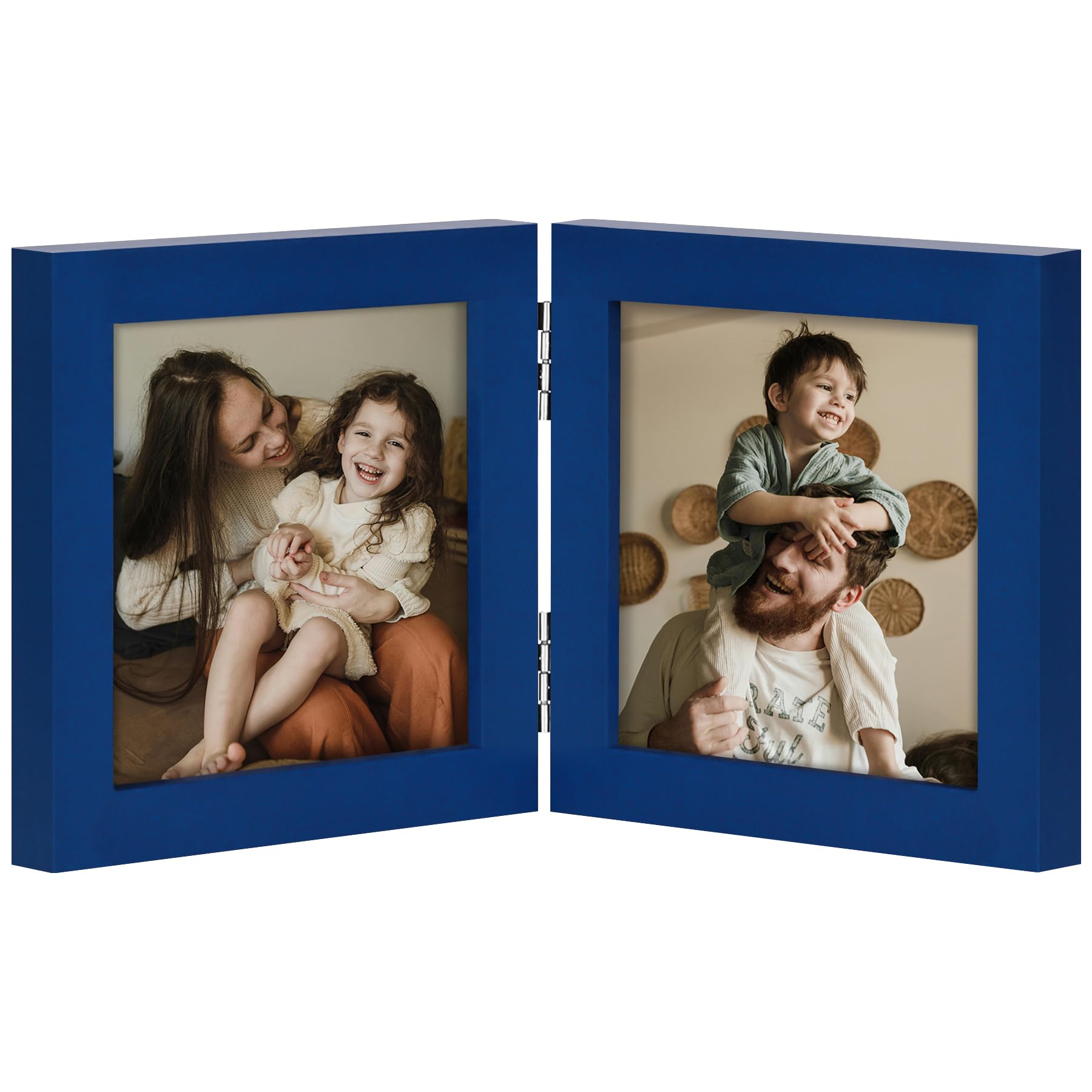 decorUhome Double 4x4 Picture Frame Vertical, Royal Blue โ image 1