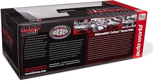Miniatura 9 de American Muscle 1968 Oldsmobile Hurst Olds - Poste de 2 puertas (MCACN) a escala 118 Modelo fundido a troquel