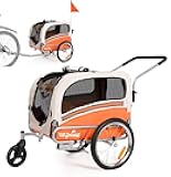 Sepnine 2 in 1 Pet Bicycle Trailer with a 6