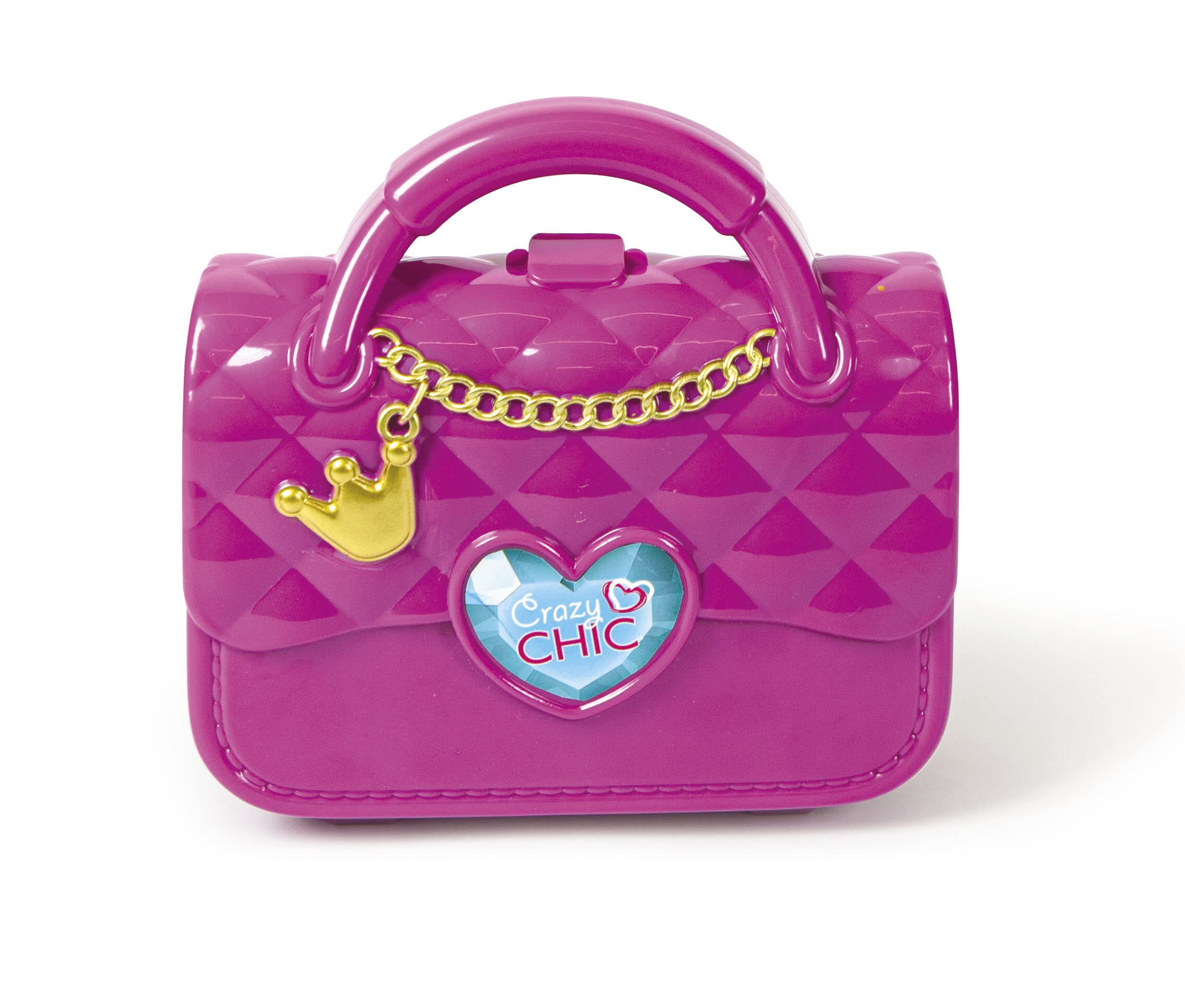 Clementoni Crazy Chic - Lovely Make Up Bag, Cofanetto Trucchi Bambine 6+ Anni, Trousse Portatile con Set di Cosmetici e Smalti Sicuri per Bambine, Idea Regalo, 18743