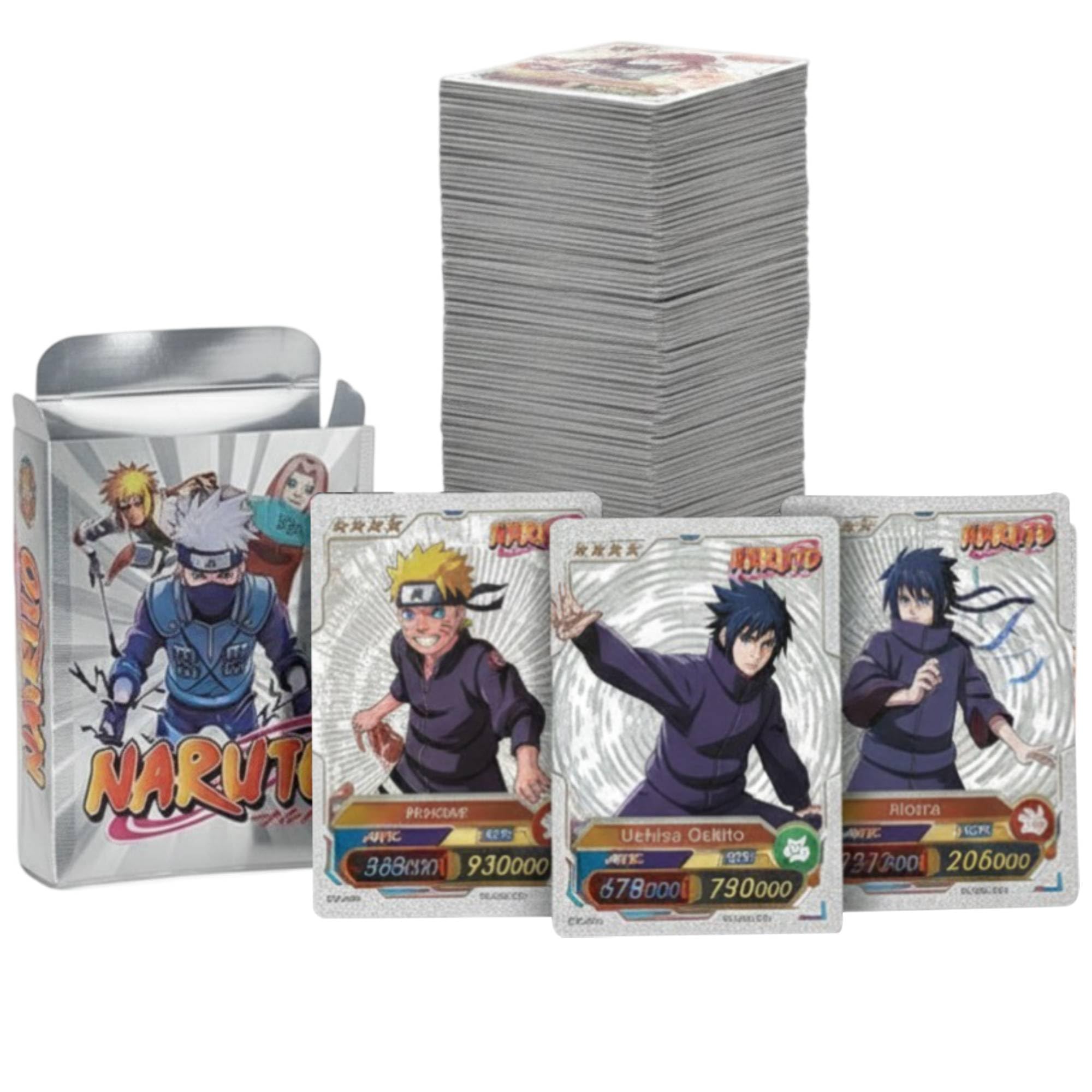 DZLING Naruto Anime Card Deck, Collectible Playing Foil Cards