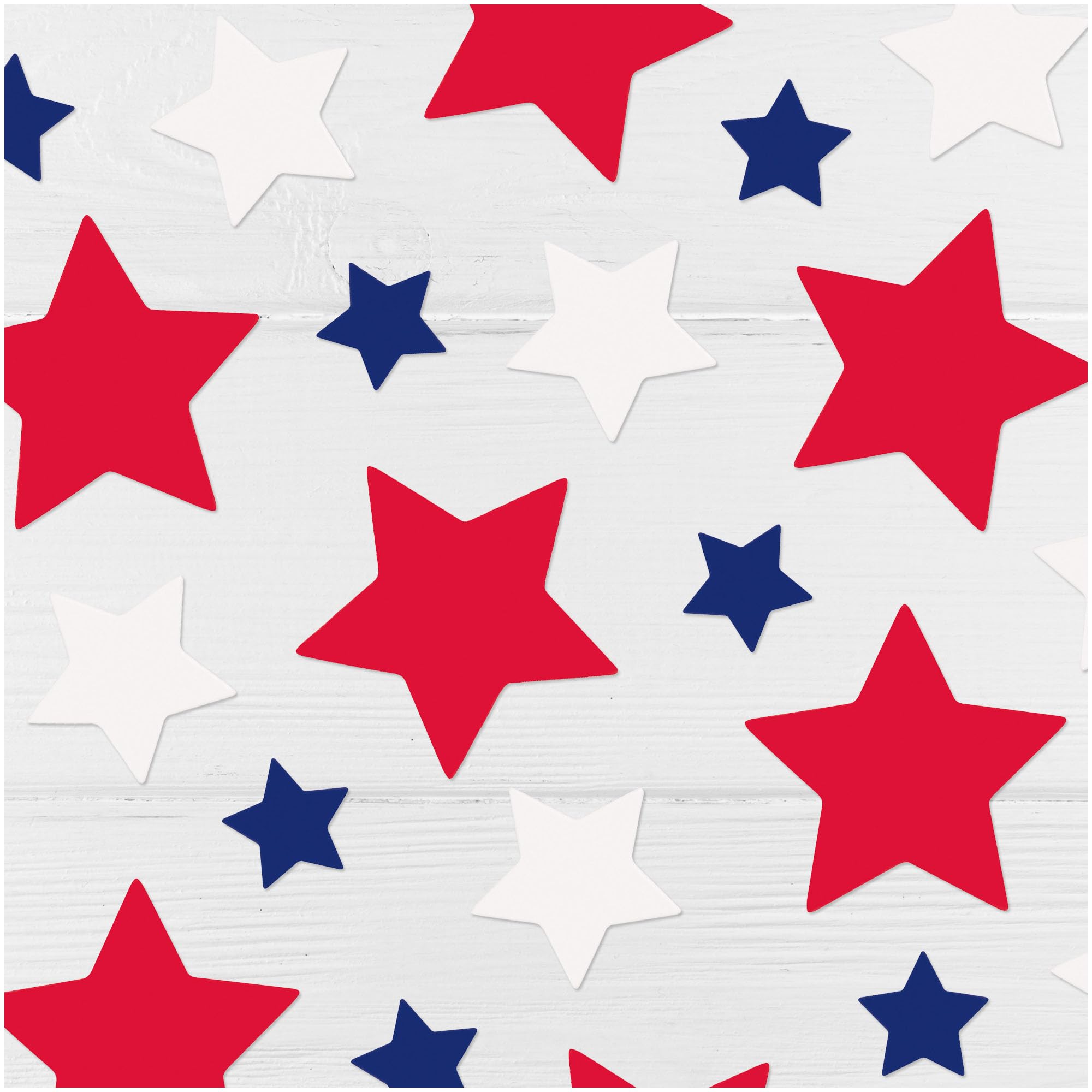Confettis 4 Juillet Rouge Blanc Bleu Étoiles Patriotique USA