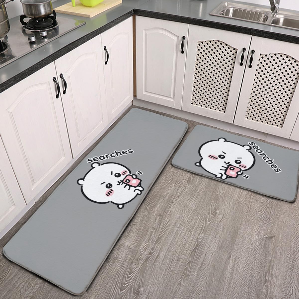 トイレセット＆防水キッチンマット2枚＆ロングキッチンマット2枚セット トイレセット＆防水キッチンマット2枚＆ロングキッチンマット2枚