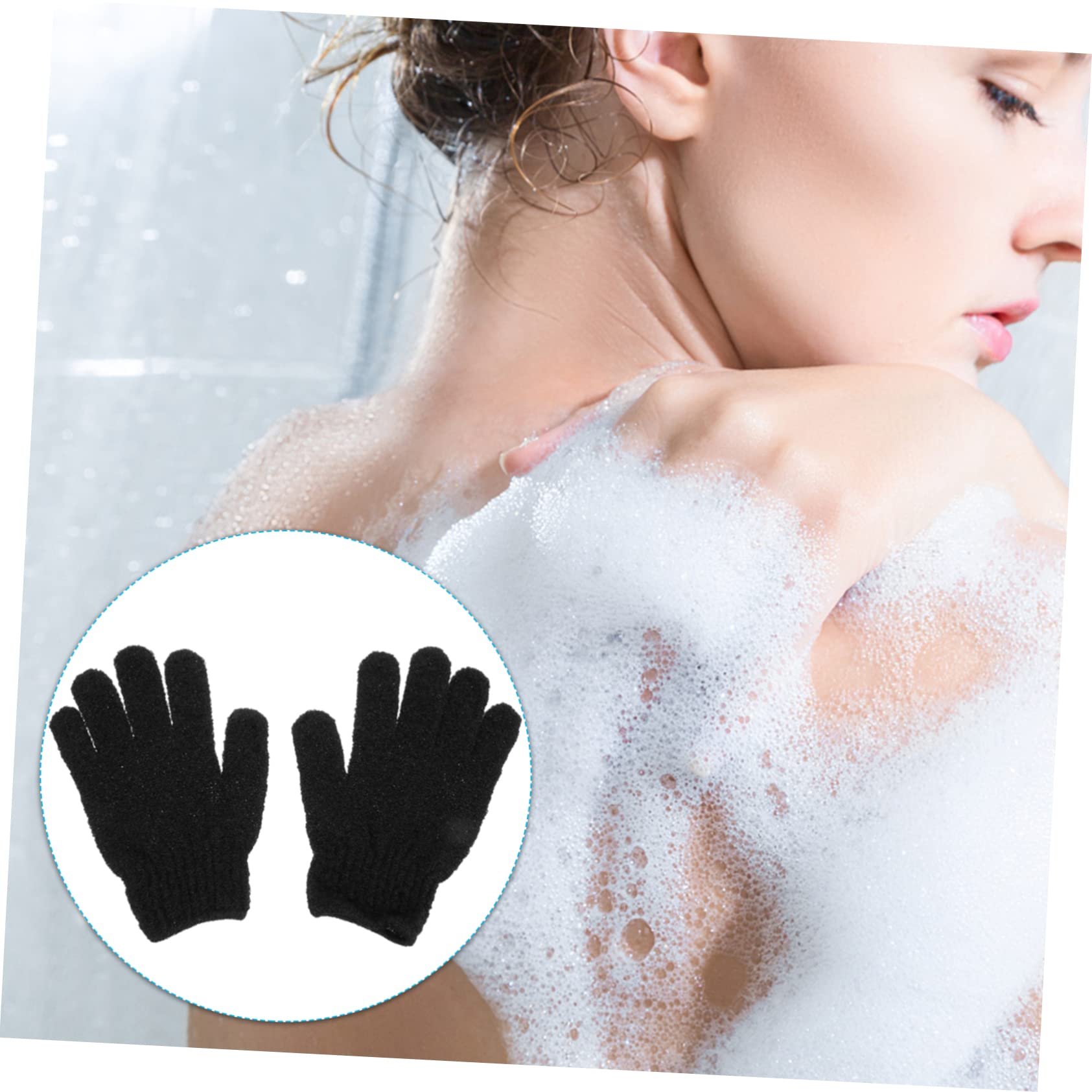 Healifty 12 Paia Guanti Scrub Schiena Scrub Corpo Uomo Guanti Per La Pulizia Del Corpo Guanto Da Bagno Esfoliante Spugna Esfoliante Morto Asciugamano Per Il Viso Poliestere Cinque Dita