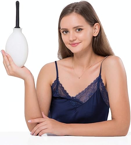 Miniatura 2 de Bolsa de ducha compacta de silicona, kit de ducha de viaje reutilizable, capacidad de 11 onzas líquidas, color blanco