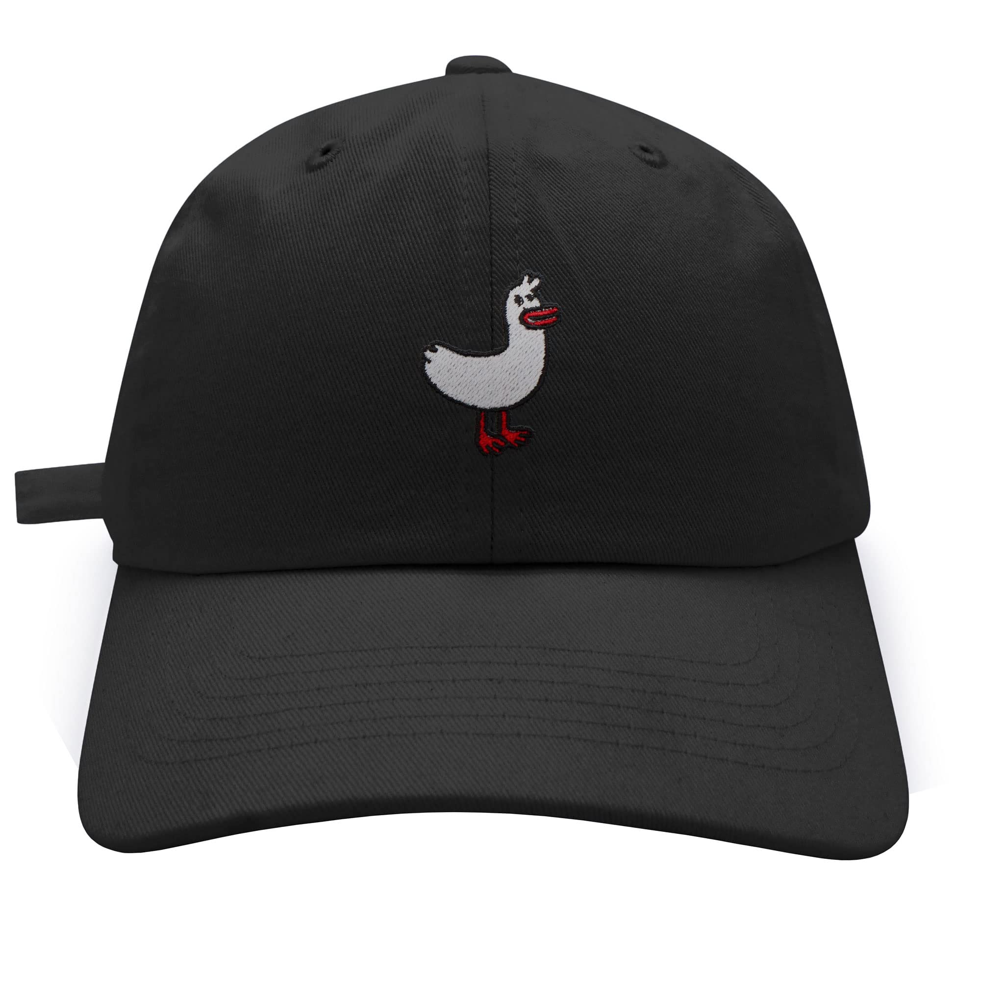 JPAK White Goose Baseball Cap Embroidered Cotton Dad Hat - Cute Swan