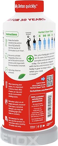 Miniatura 3 de Herbal Clean Bebida desintoxicante prémium para el mismo día sabor tropical 32 onzas líquidas