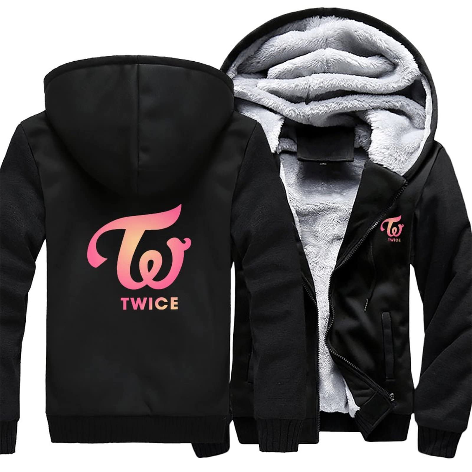 Amazon.co.jp: Twice トゥワイス パーカー ジャンパー 普段着 ジップ