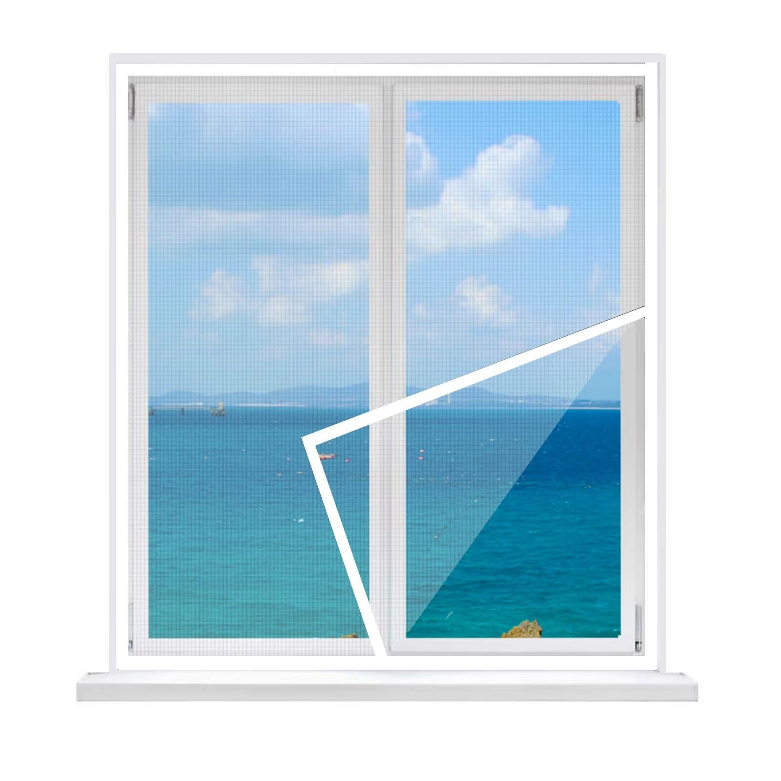 Fly Screen for Windows 120x130cm, Air Can Flow Freely, Mosquito Screen Window, Insect Protection