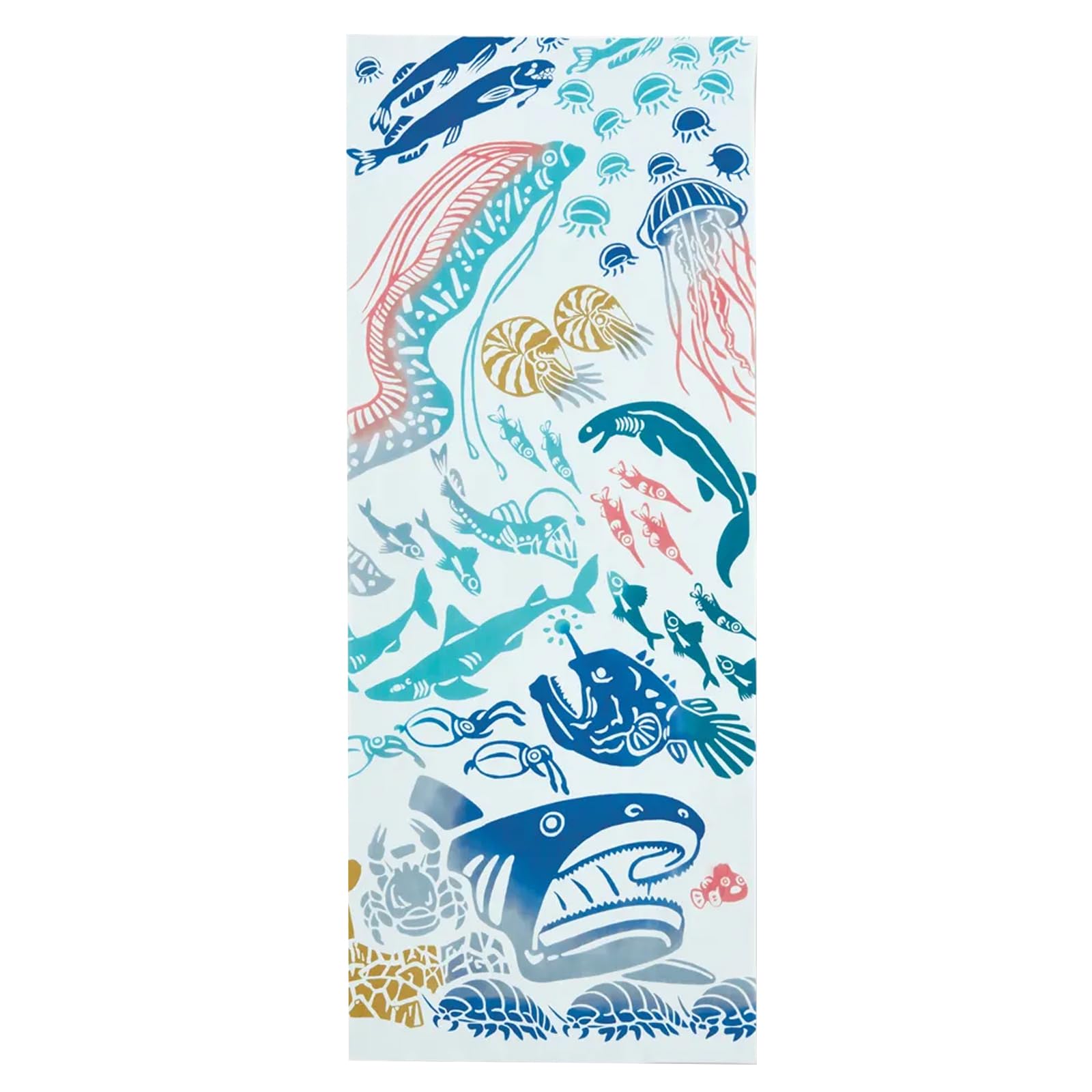 Amazon｜Miyamoto-Towel Kenema 注染手拭い 生き物/深海魚 36