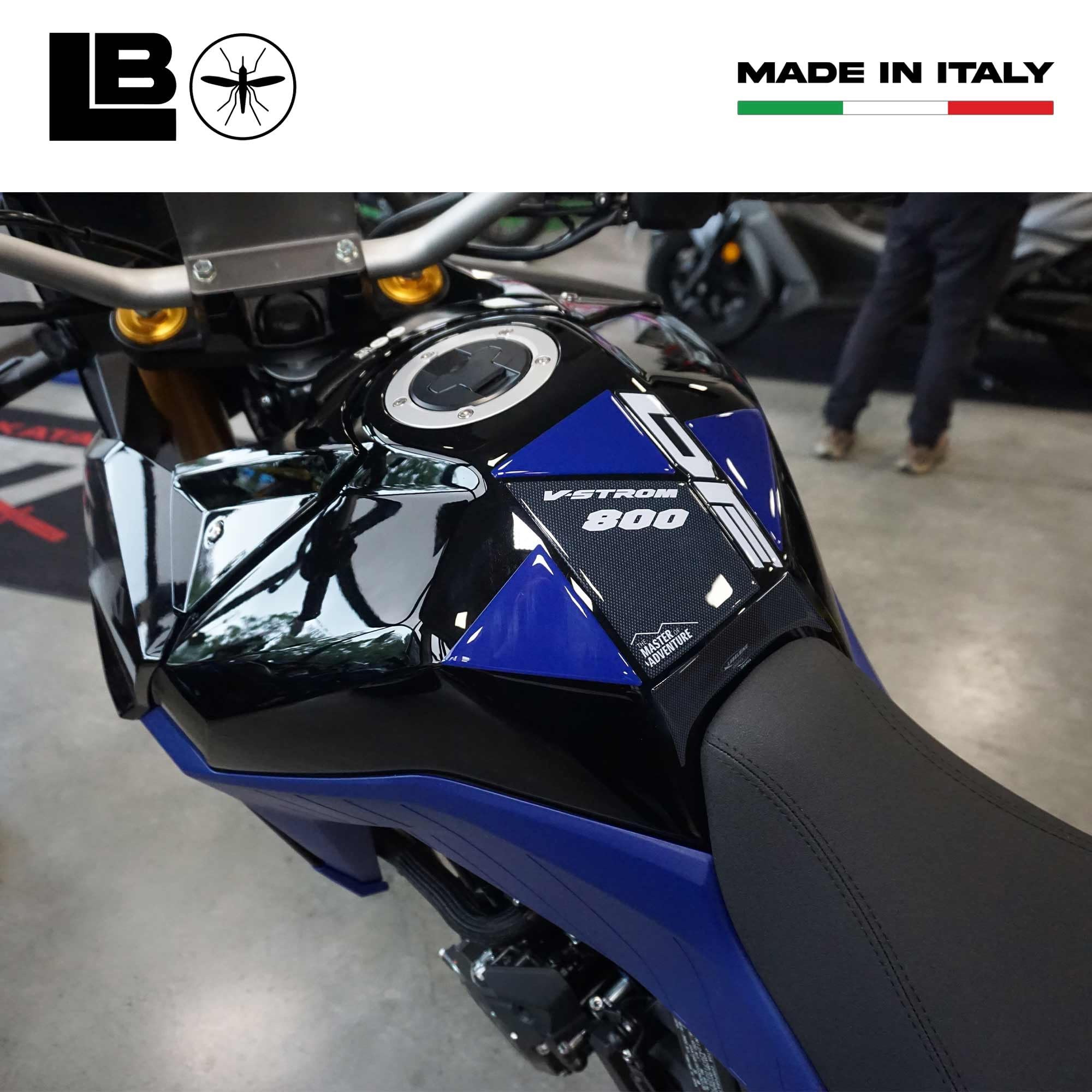 Labelbike - Autocollant 3D Moto Réservoir Protection Et Décoration En Résine Compatible Avec Suzuki V-STROM 1050