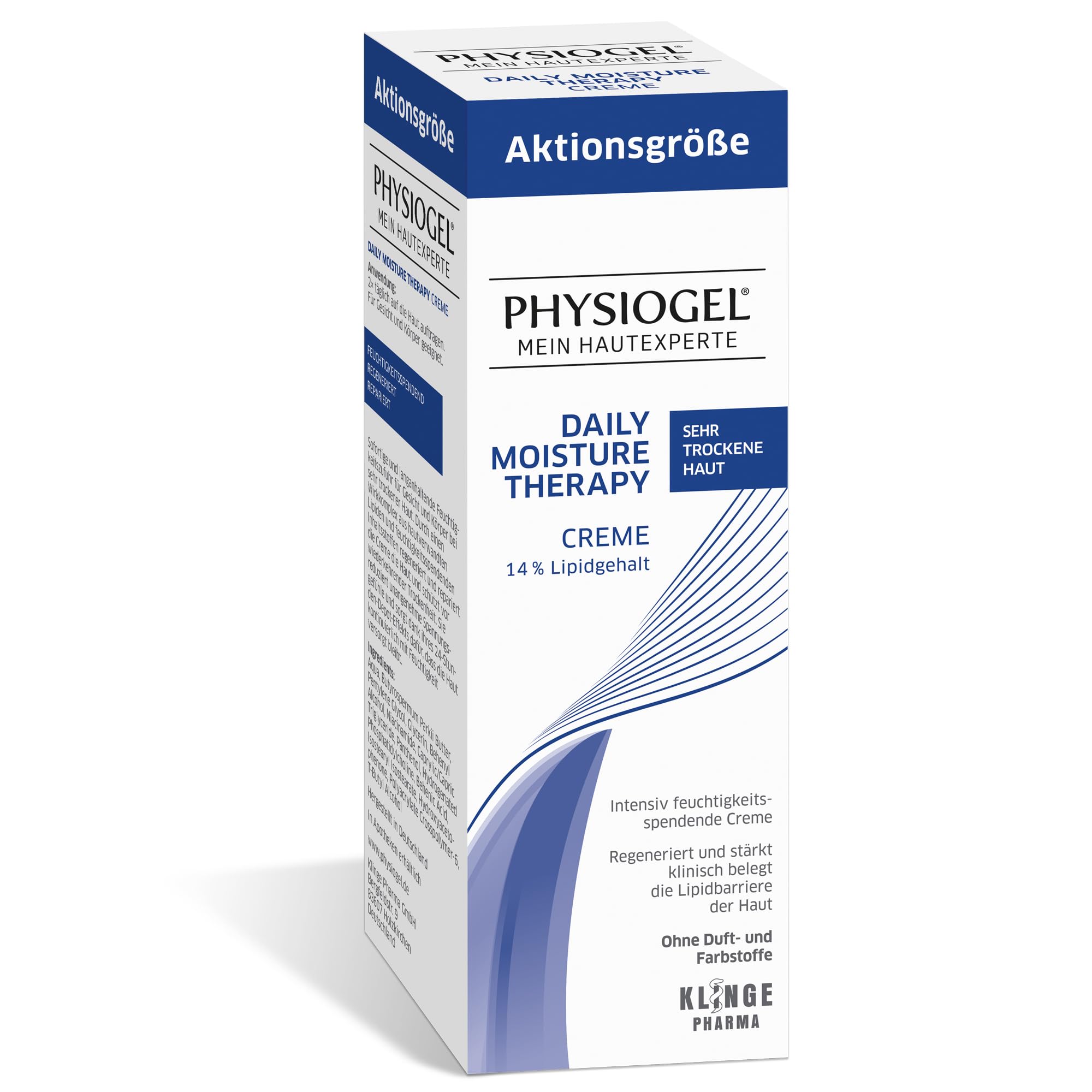 PHYSIOGEL Daily Moisture Therapy Creme für sehr trockene Haut, 200ml | Intensiv feuchtigkeitsspendende Creme, nährend für Körper und Gesicht