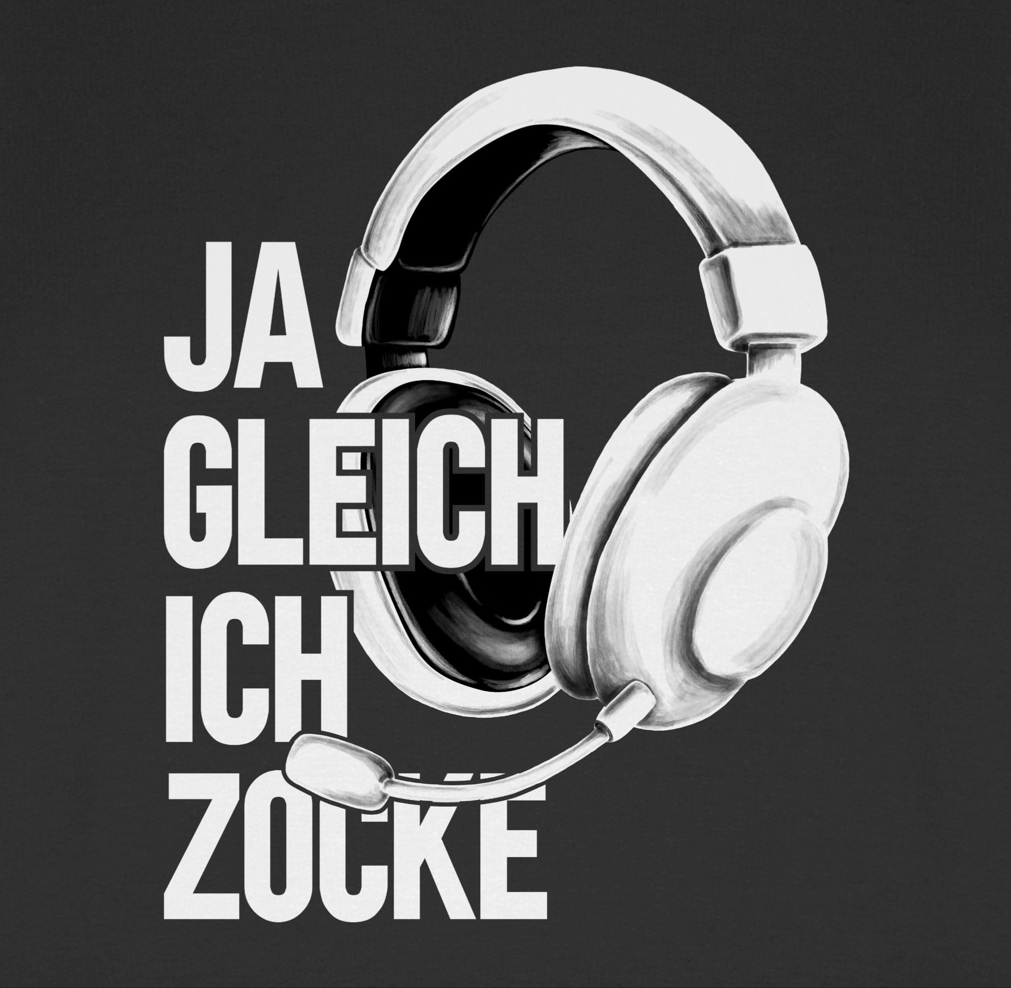 Shirtracer - Pullover Herren Frauen Hoodie Kontrast zweifarbig - Nerd Geschenke - Ja gleich ich zocke