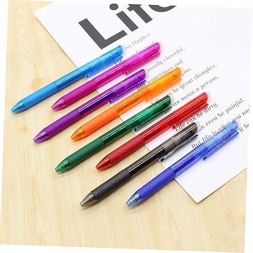 Miniatura 6 de NUOBESTY Juego de 8 bolígrafos de gel de color a granel, bolígrafos estilográficos, bolígrafos de tinta a granel, bolígrafos de tinta de 0.020 in,