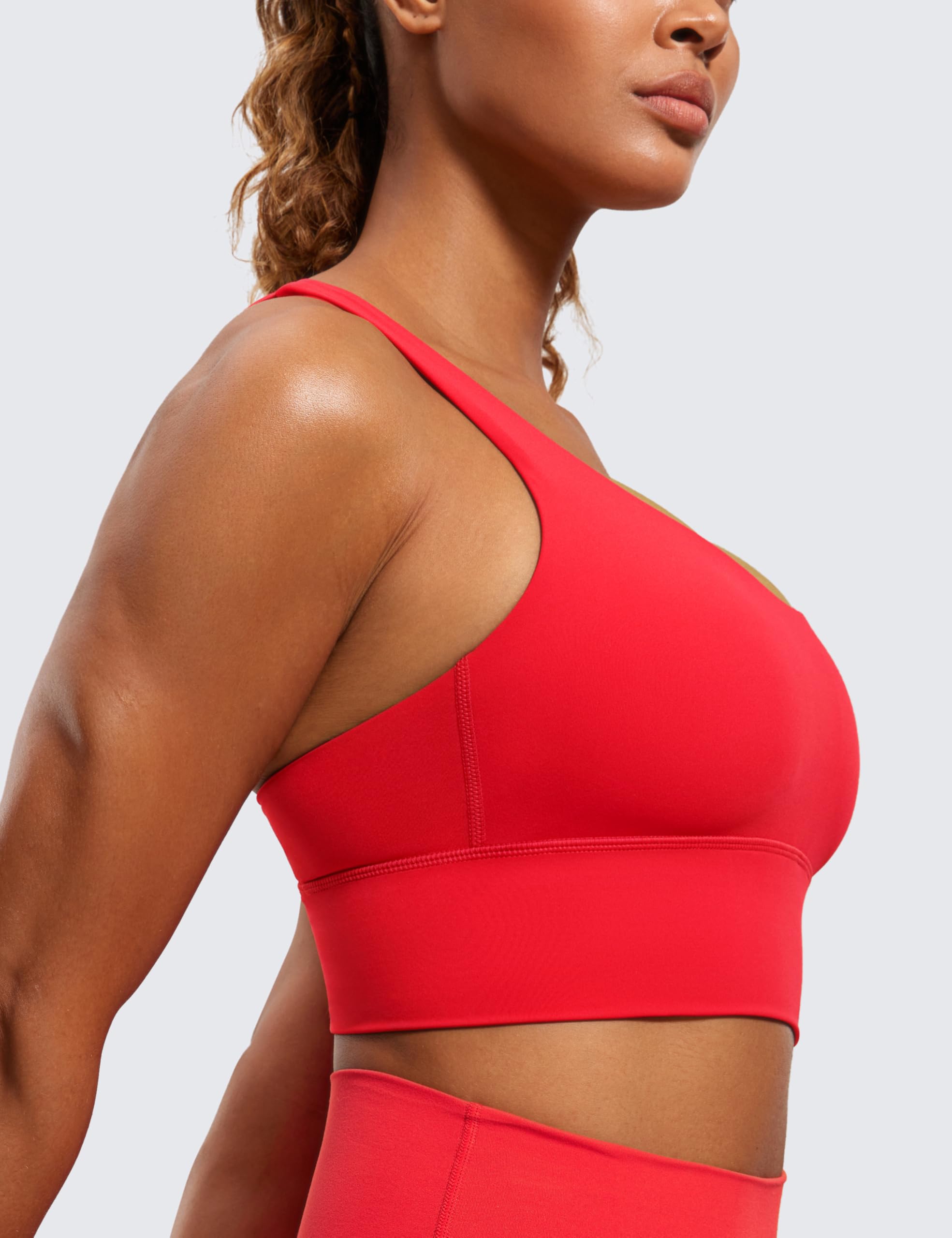 CRZ YOGA Donna con Spalline Reggiseni Sportivi Longline Imbottito Allenamento Raccolto Canotta Top