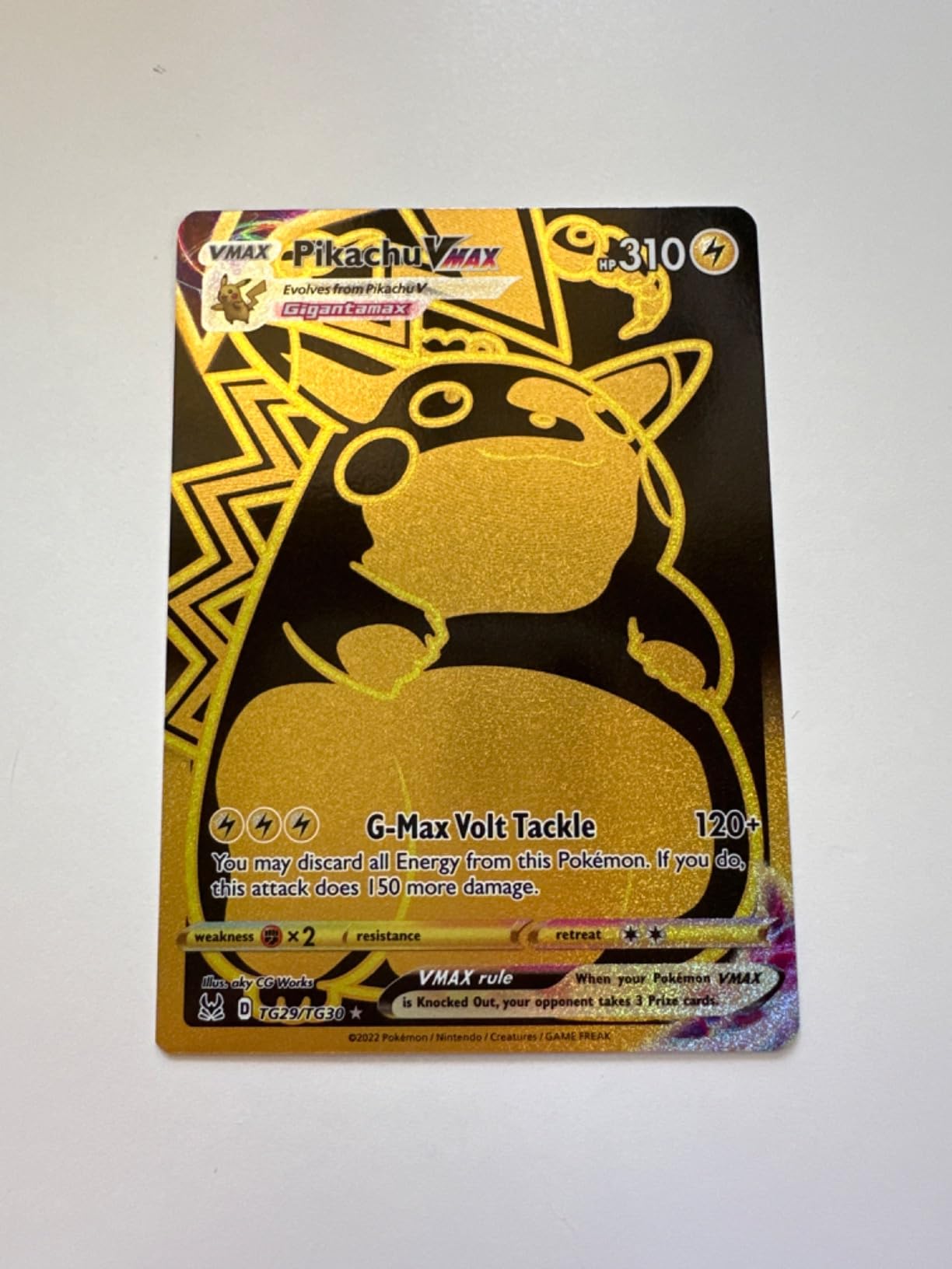 pokemon pikachu illustrator card for sale Pikachu Vmax - TG29/TG30 - NM - Secret Rare - Lost Origin - Pokemon main image 1