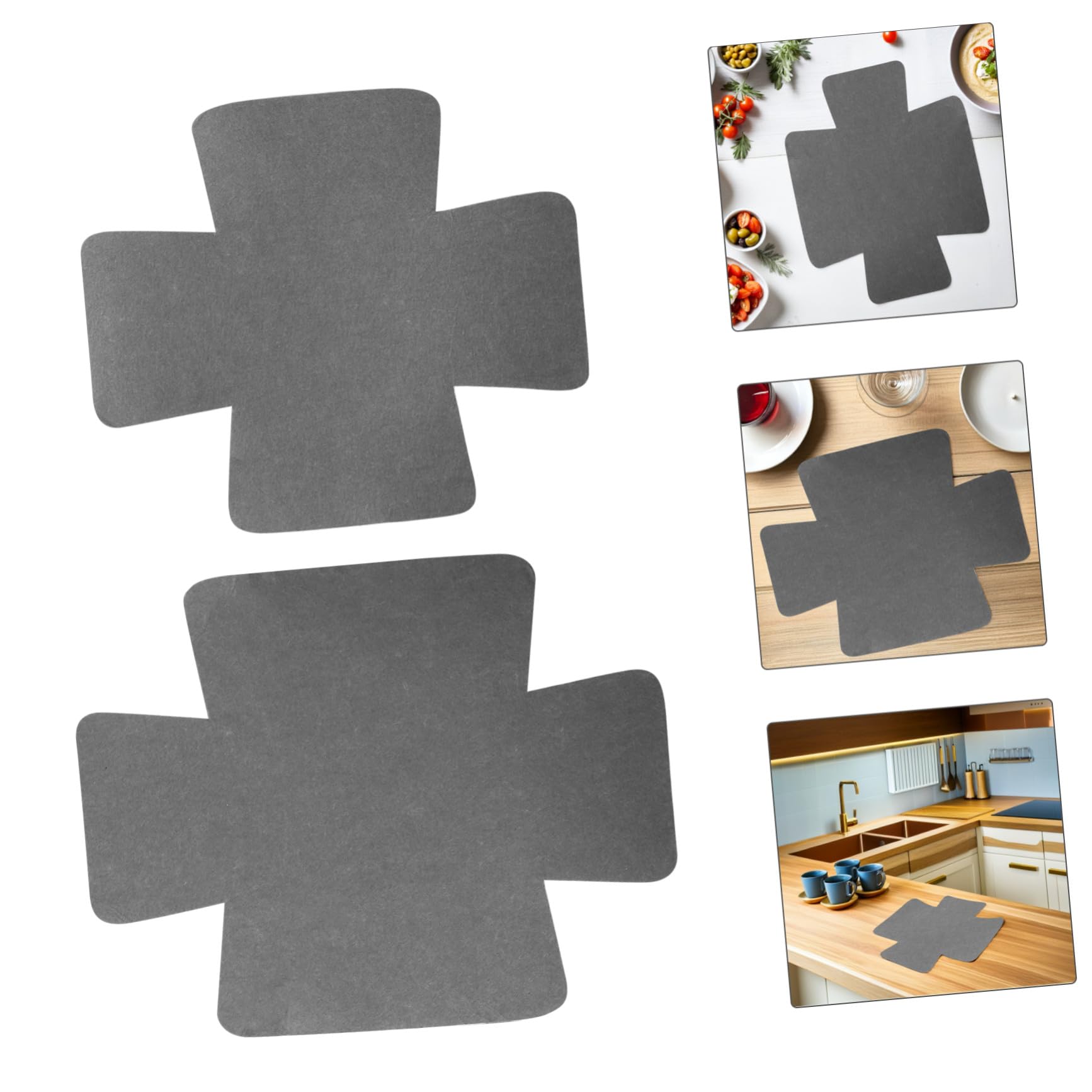 PLAFOPE 12 Piezas Protector de Ollas y Sartenes Anticalor Non-Woven Alfombrillas Aislantes Resistentes al Calor para Cocina Manteles Decorativos Forma de Rompecabezas para Platos Calientes