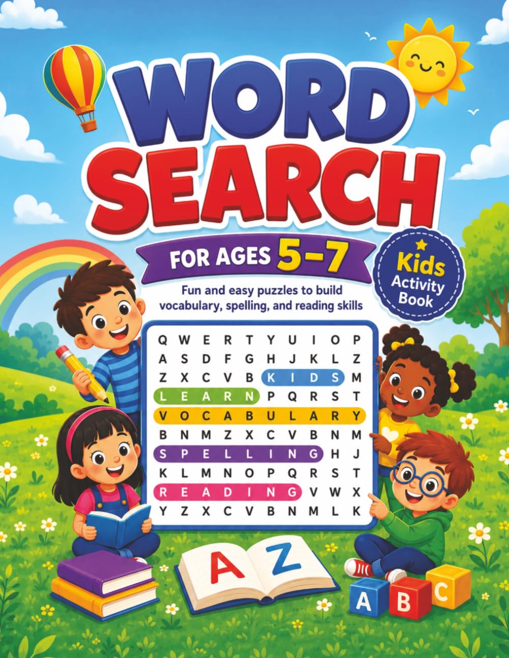 Word Search for Ages 5-7: Fun and Easy Puzzles to Build Vocabulary, Spelling, and Reading Skills