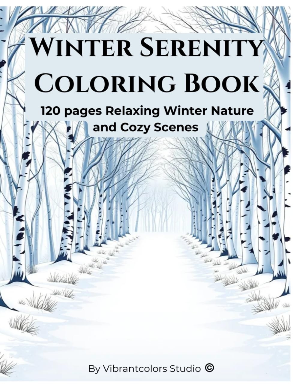 Winter Serenity Coloring Pages: A Relaxing Adult Coloring Journey