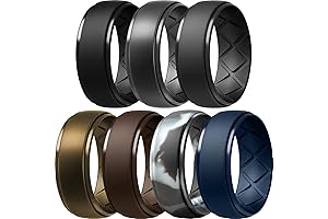 Egnaro Mens Plastic Wedding Band: Breathtaking Comfort and Sophistication
