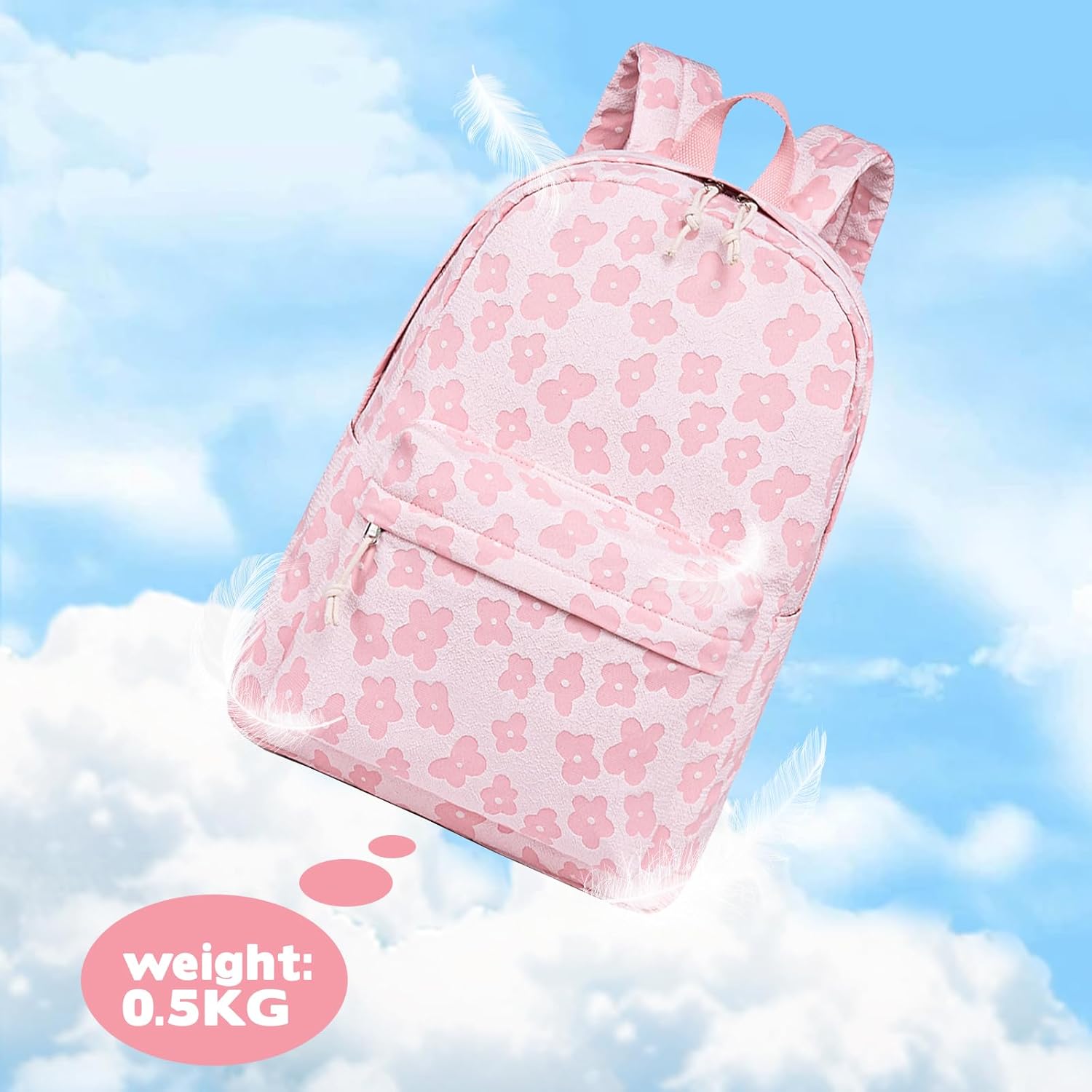 LEDAOU School Backpack for Teen Girls Elementary Middle School Bookbag Kids Backpacks Women Laptop Backpack Travel Daypack - Image 5