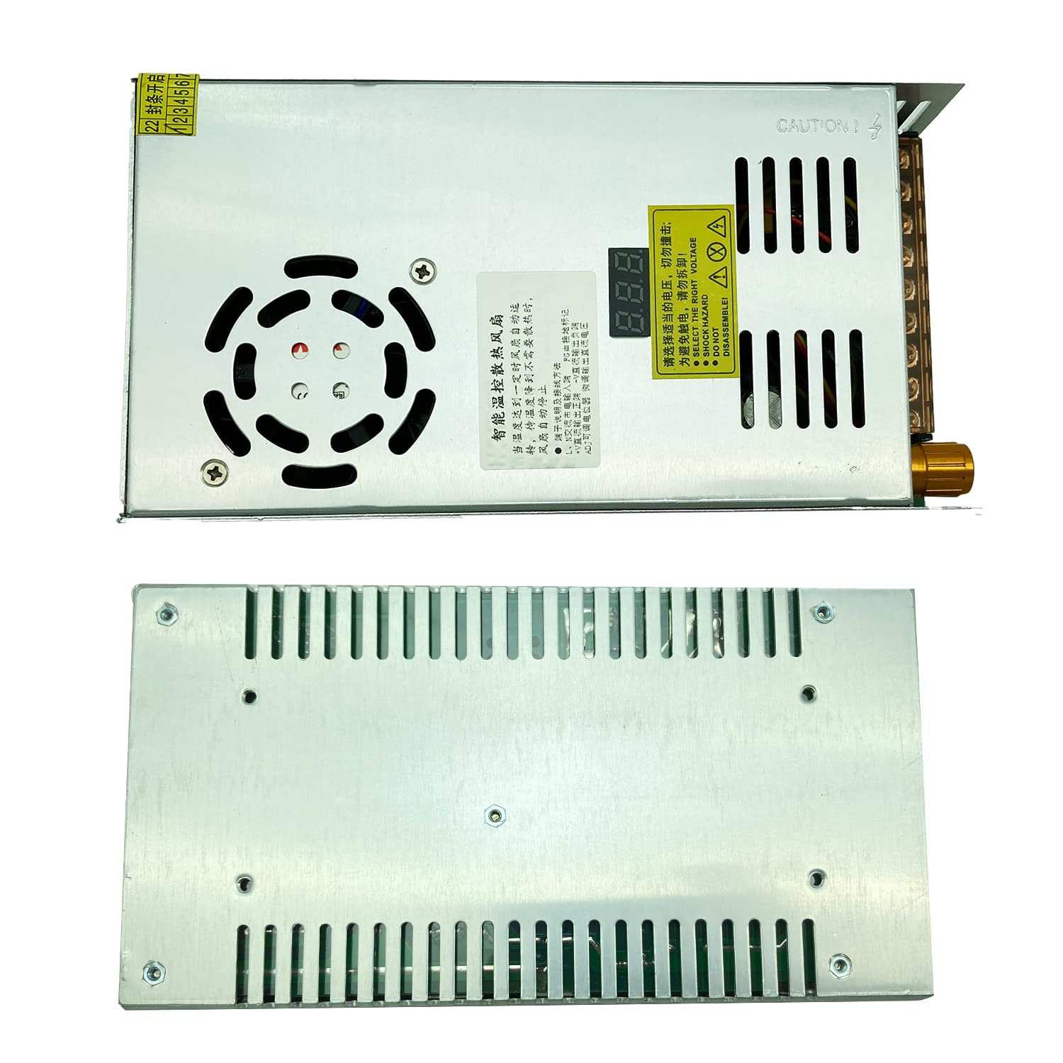 Lianshi trasformatore AC-DC 0-48V regolabile 10A480W tensione display digitale Alimentazione switching regolata DC Adatto per motori di controllo della velocità DC, sistemi di stampanti 3D