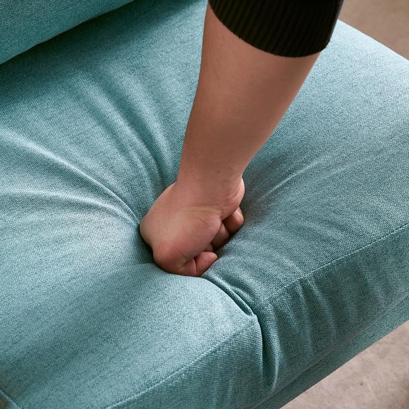 Miniatura 5 de High Back Accent Chairs for Living Room Arm Chair Mid-Century Modern Chair w Pillow,Single Lounge Armchair Comfy Reading Chair for