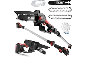 MZK 2-in-1 Mini Chainsaw with Extension Pole