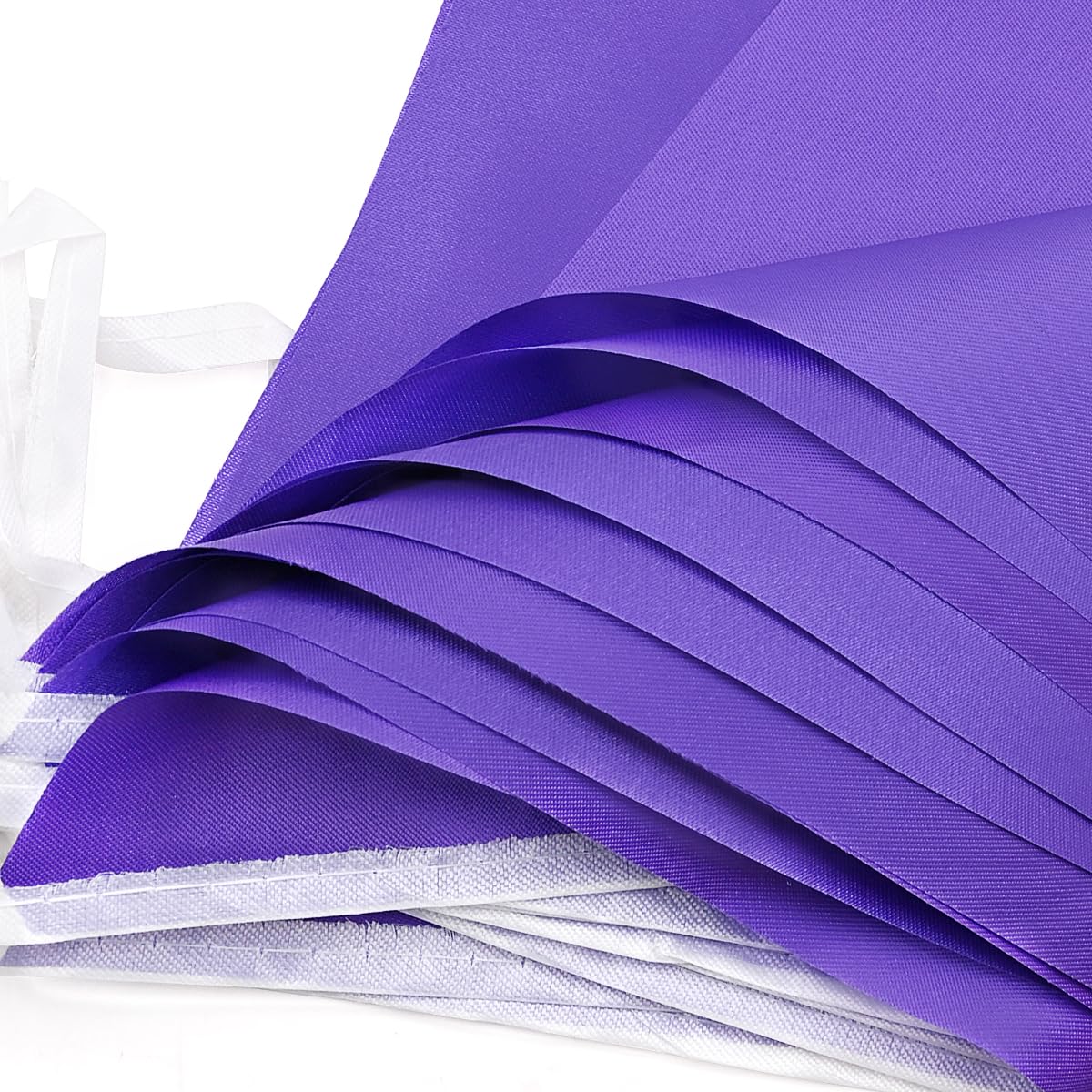 Festone Bandierine Bianche 40m - 80 Pezzi Triangolari Impermeabili - Per Matrimoni, Compleanni, Feste - Foto 13