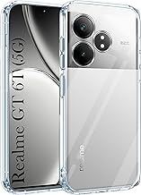Jkobi Back Case Cover for Realme GT 6 | GT 6T 5G (Shockproof Case with Camera Protection | Soft and Flexible | Transparent)
