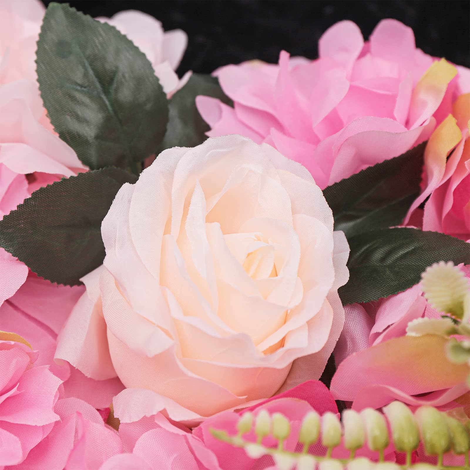 12 Stück Blumenwand Kunstblumen Hochzeit 40x60cm Blumen Paneele | Seidenstoff, Blumen Paneele, Wanddeko Blumen, für Hochzeit Bühne Party Heimdekoration