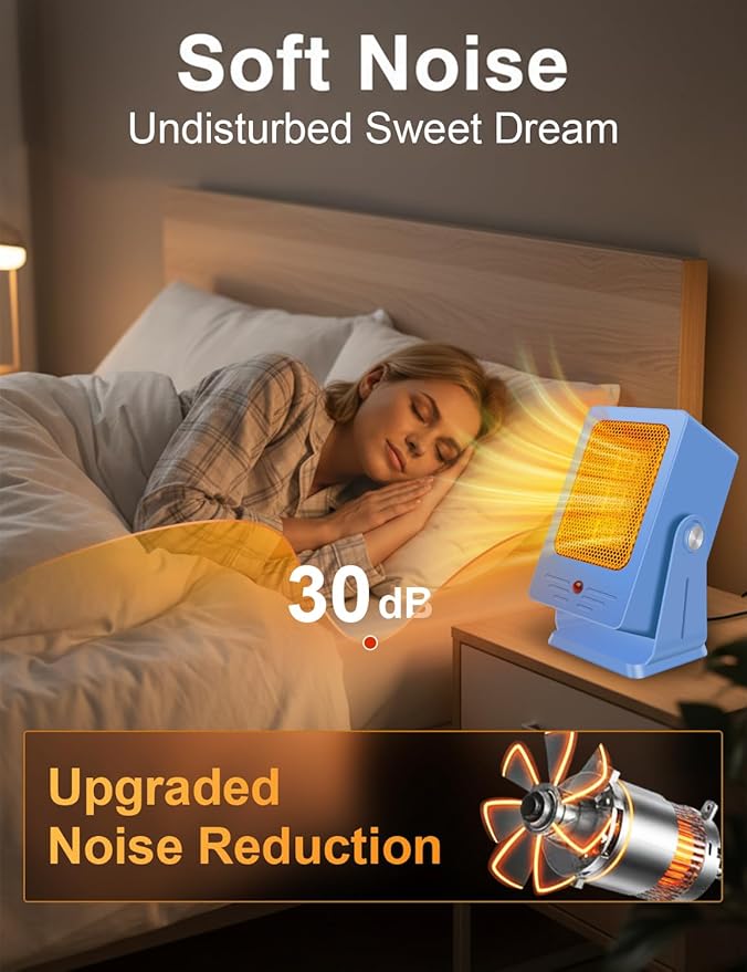 Calefactor Eléctrico Portátil Cerámico PTC 900W miniatura 7